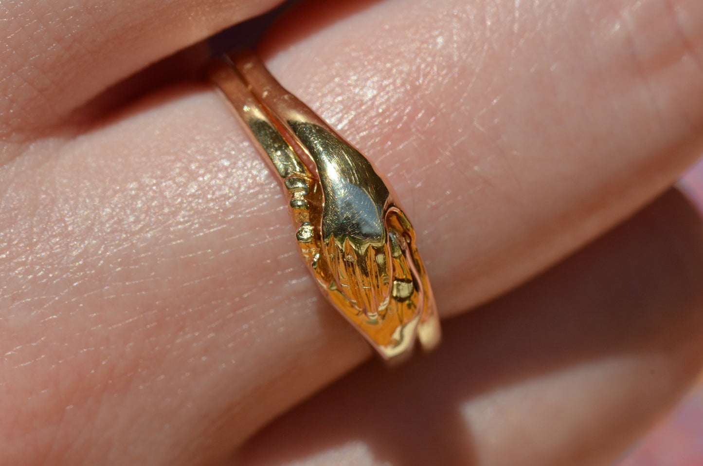 Lovely Estate Gimmel Fede Ring