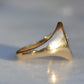 Heavy Midcentury Crest Signet Ring