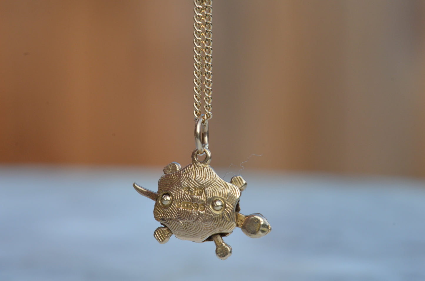 Petite Articulated Turtle Charm