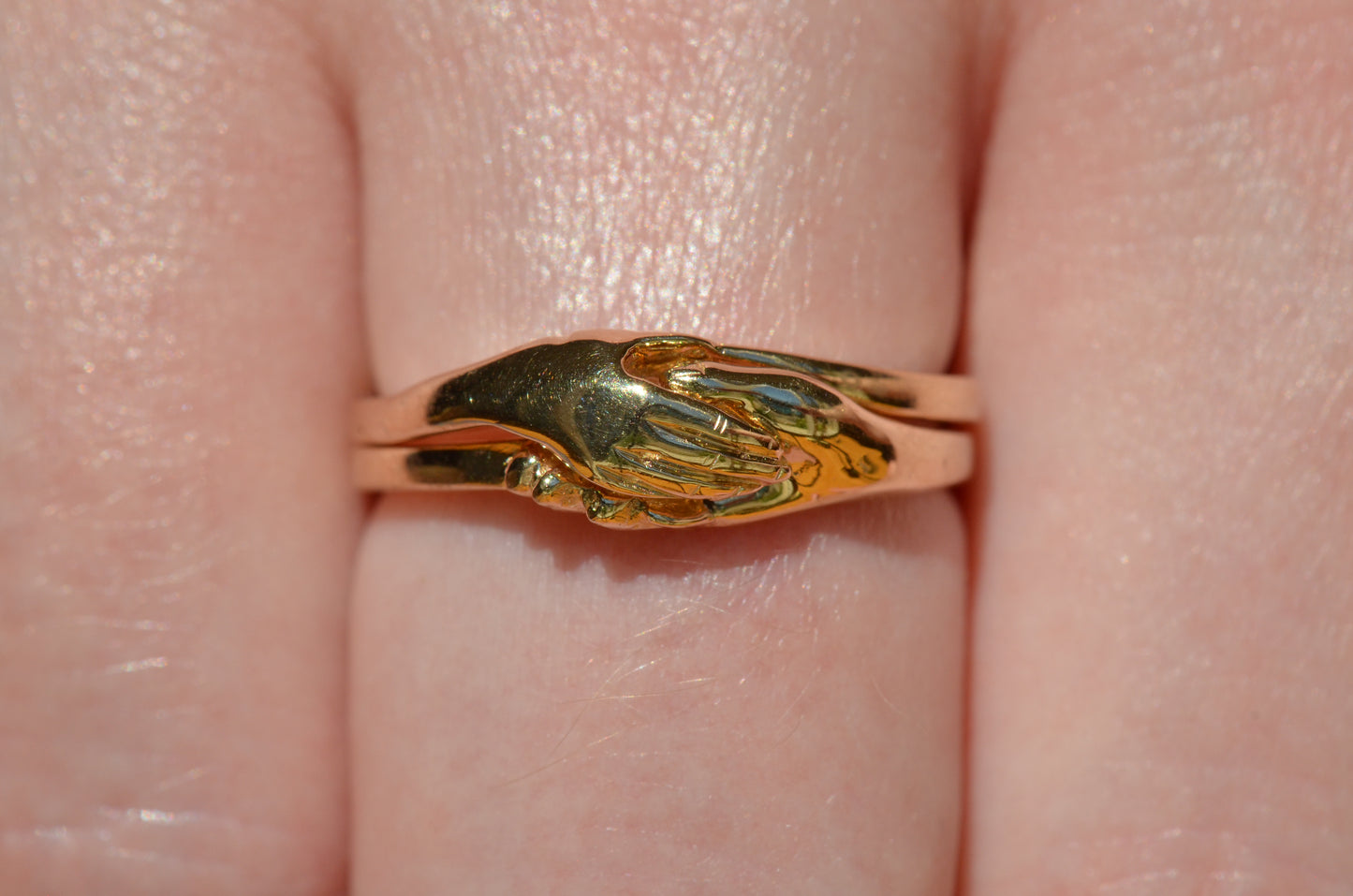 Lovely Estate Gimmel Fede Ring
