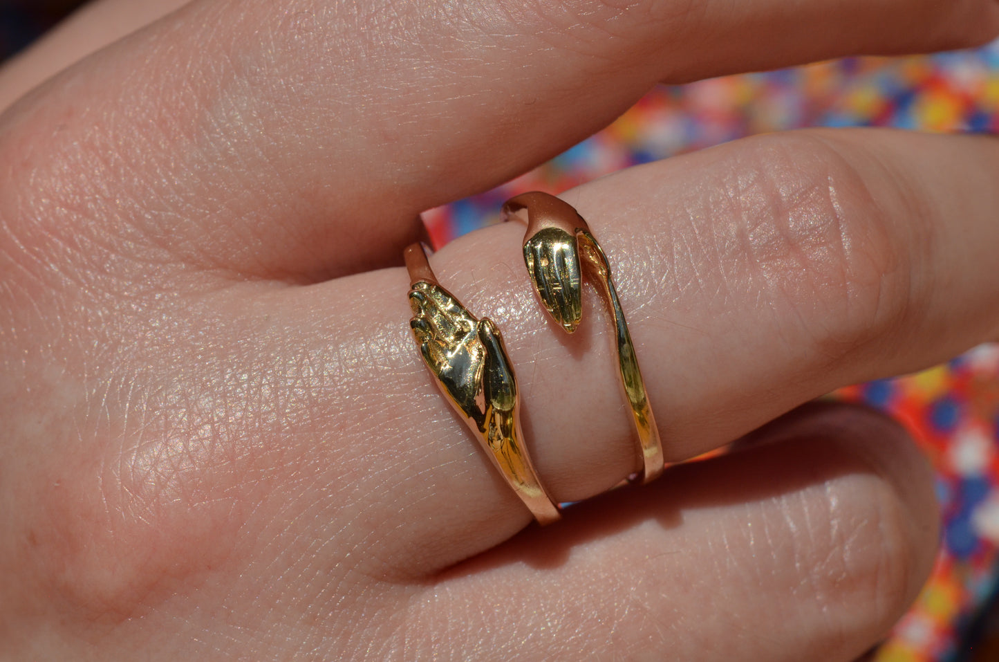 Lovely Estate Gimmel Fede Ring