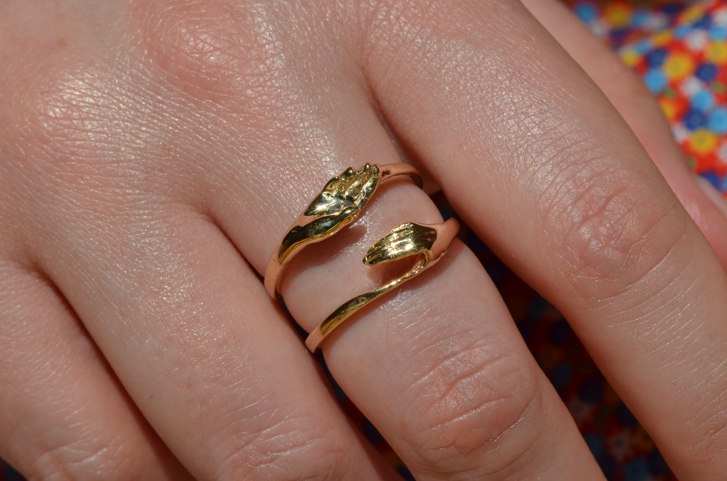 Lovely Estate Gimmel Fede Ring