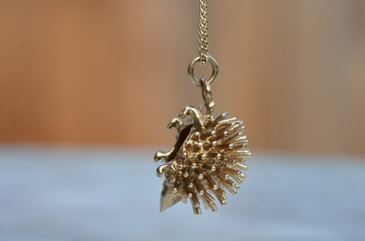 Bold Vintage Hedgehog Charm