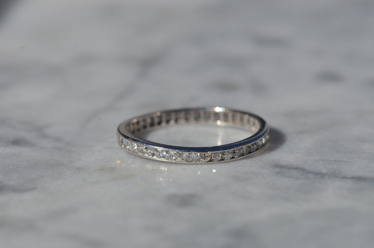 Fine Personalized Platinum Eternity Band 5-26-34