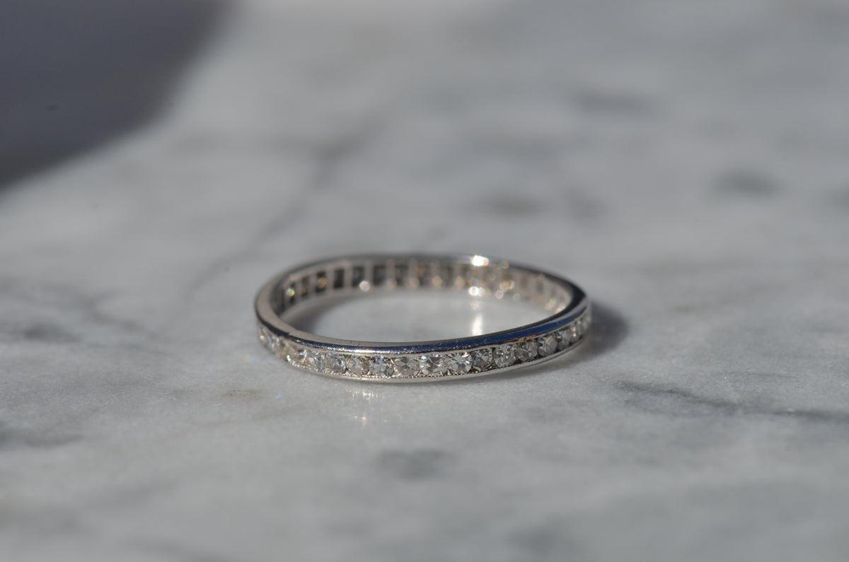 Fine Personalized Platinum Eternity Band 5-26-34