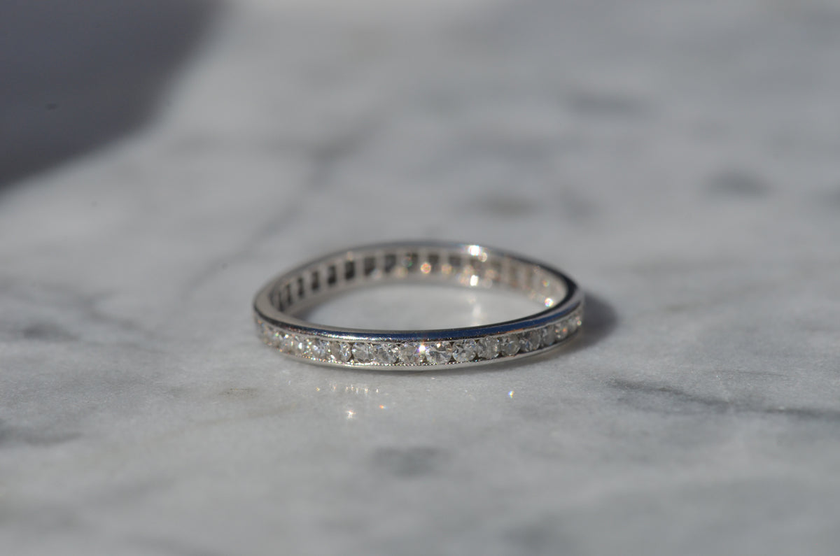 Fine Personalized Platinum Eternity Band 5-26-34