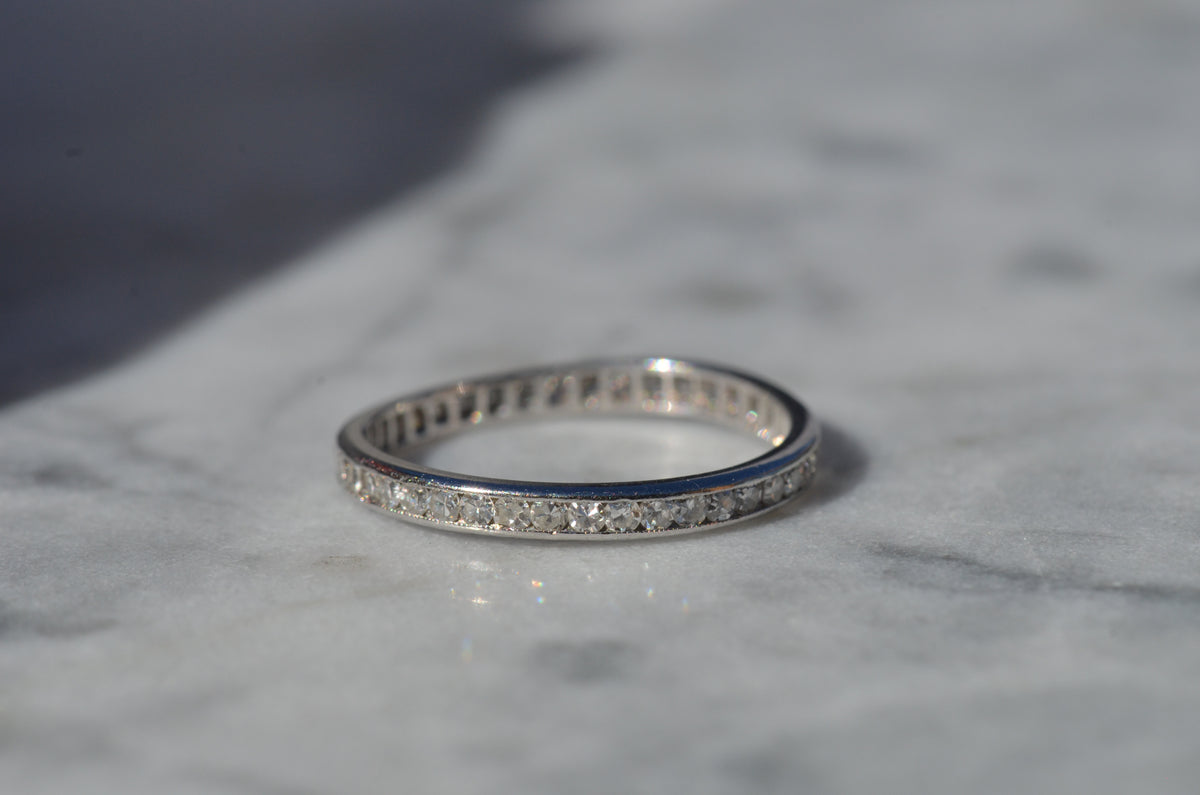 Fine Personalized Platinum Eternity Band 5-26-34