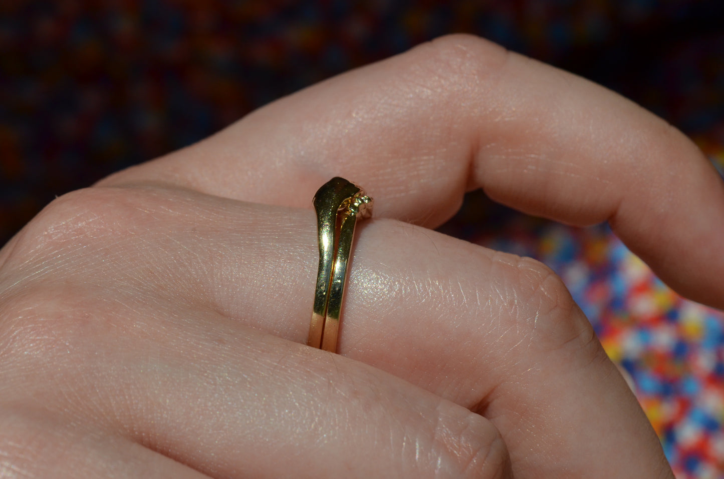 Lovely Estate Gimmel Fede Ring