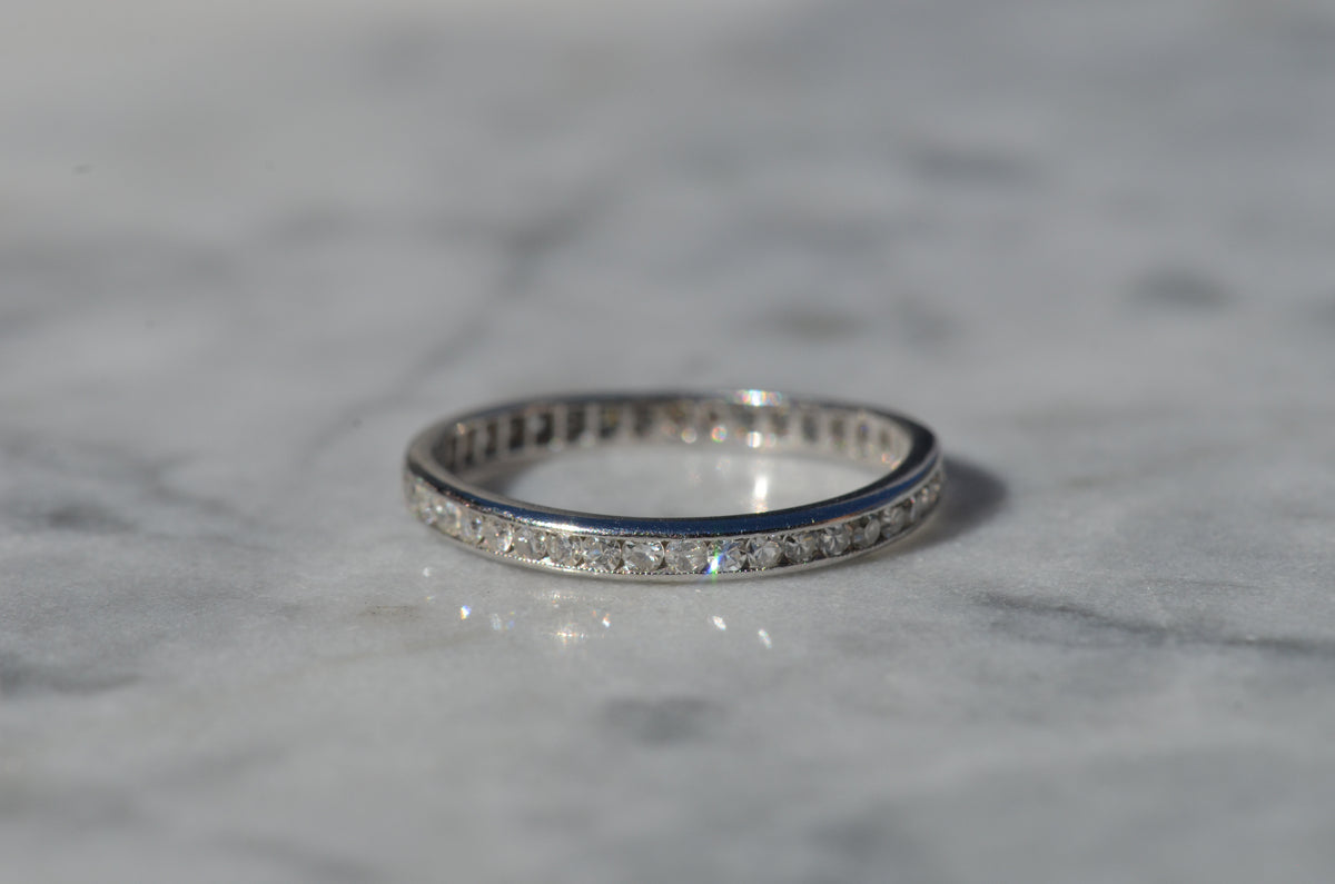 Fine Personalized Platinum Eternity Band 5-26-34