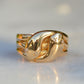 Chunky Antique Twin Snake Ring