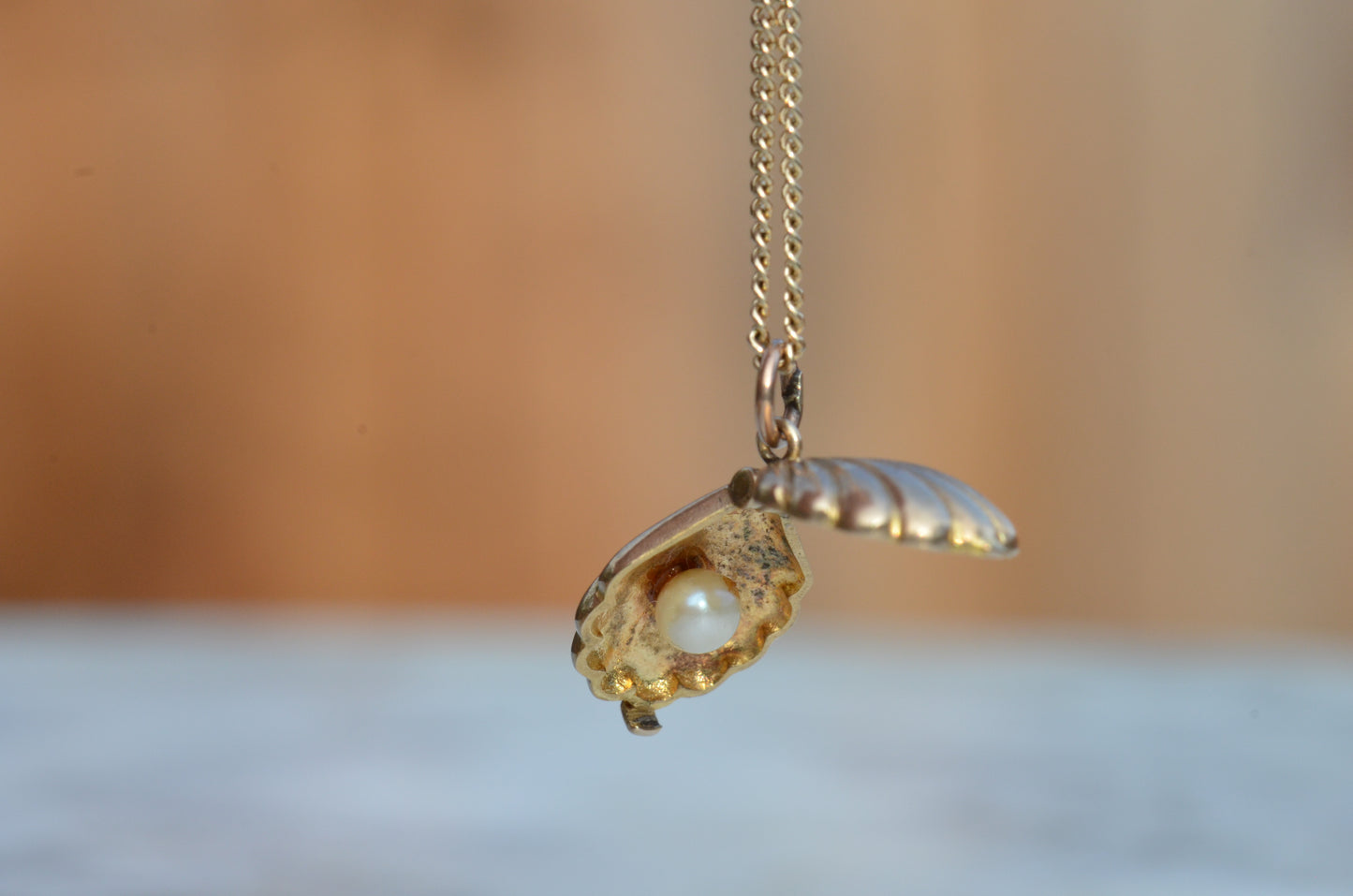 Locket Pearl Shell Charm