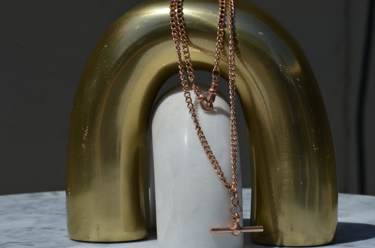 Antique-Inspired Watch Chain Necklace