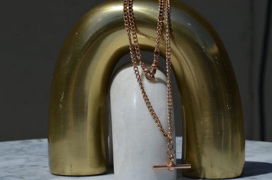 Antique-Inspired Watch Chain Necklace