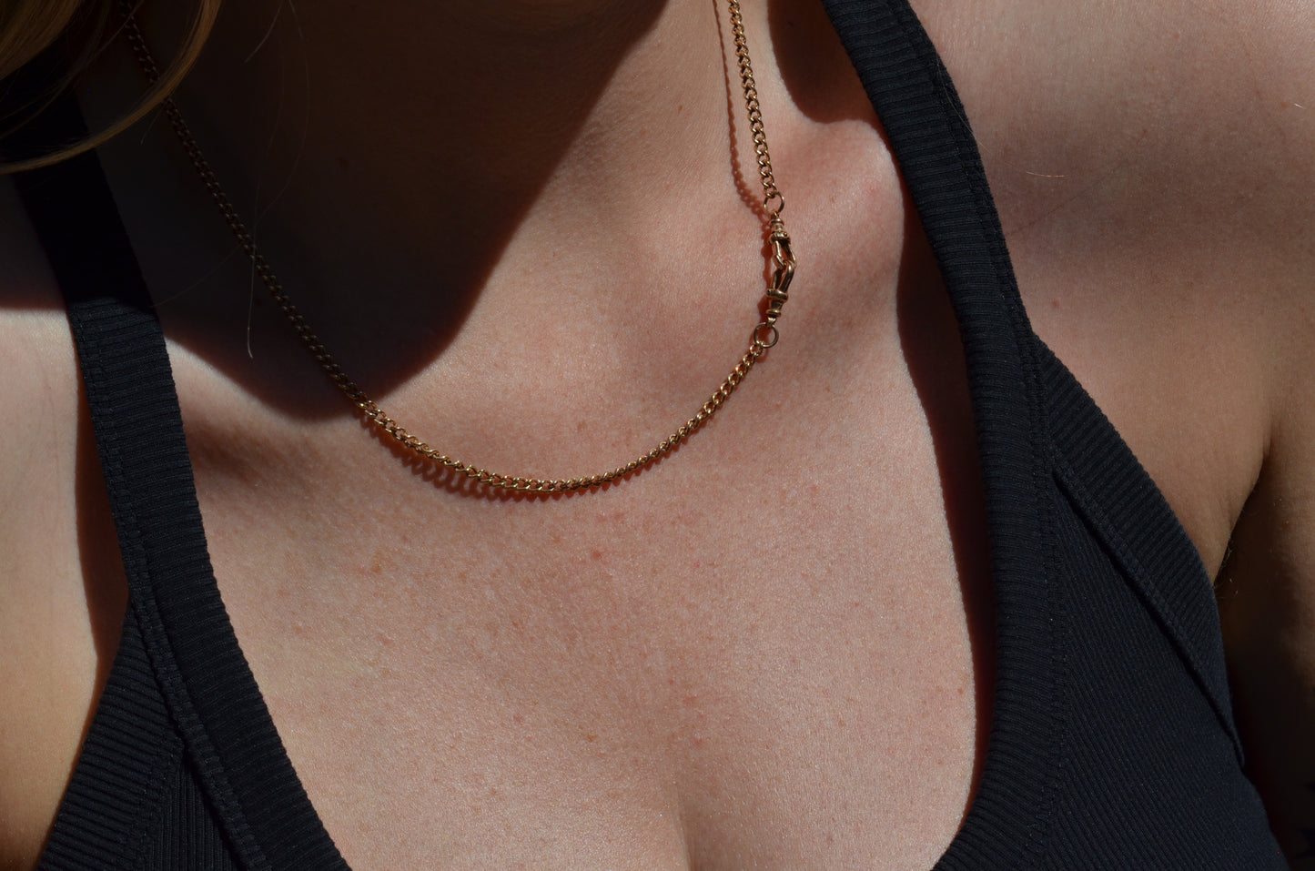 Antique-Inspired Watch Chain Necklace