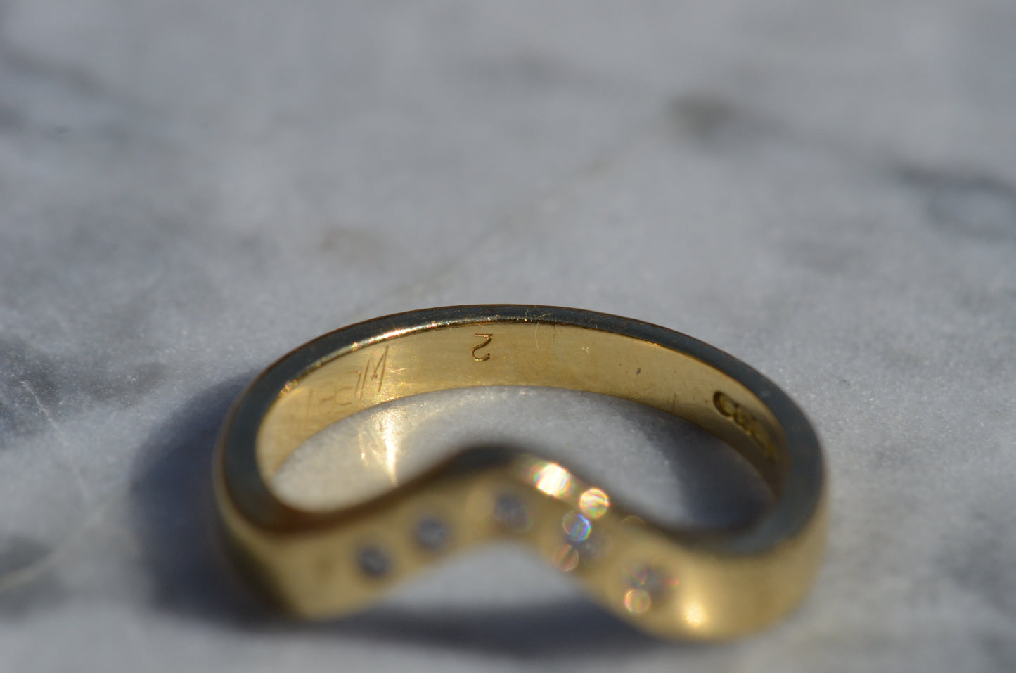 Estate Dipped Diamond Band