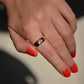 Chunky Antique Flush OMC Solitaire