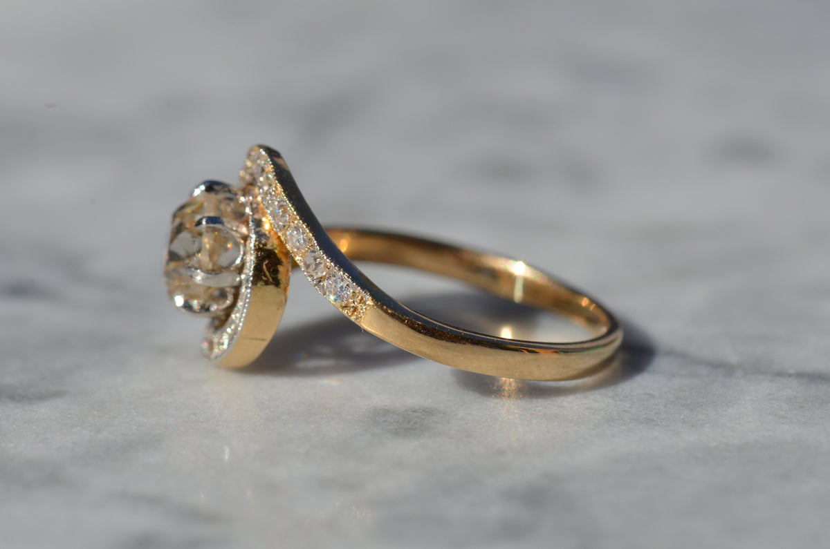 Dynamic Antique French Tourbillon Ring