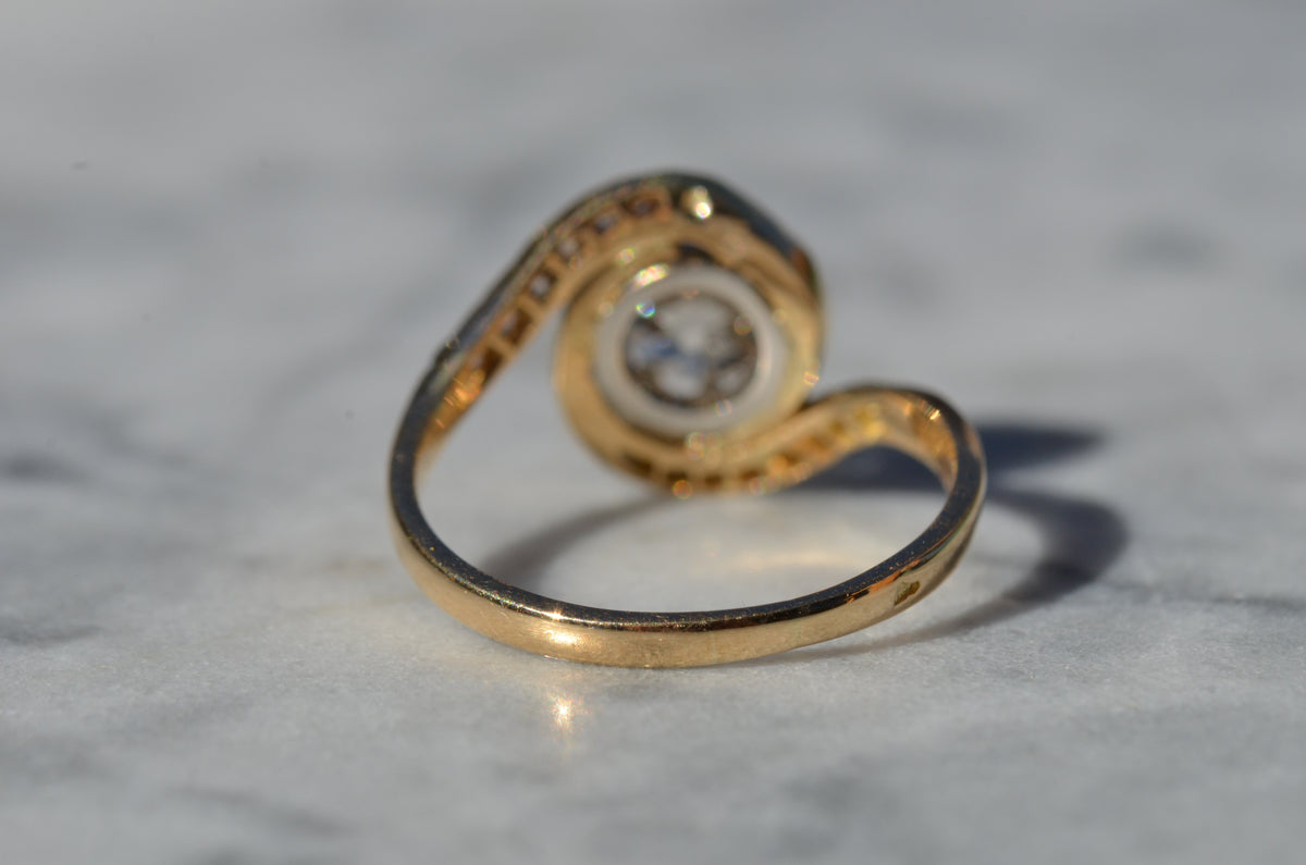 Dynamic Antique French Tourbillon Ring