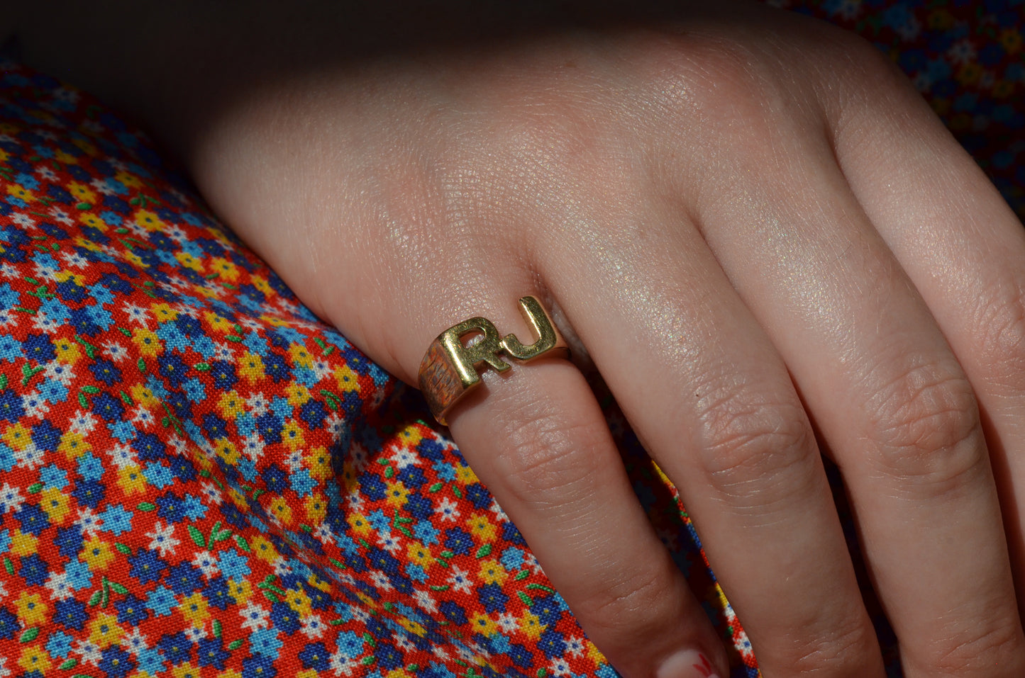 Heavy Letter Ring RJ