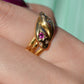 Romantic Victorian Twin Snakes Ring