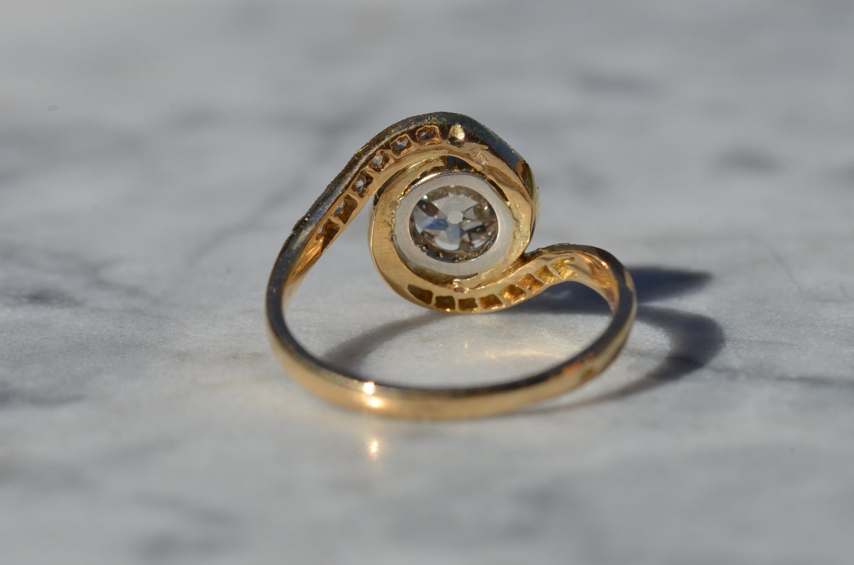 Dynamic Antique French Tourbillon Ring