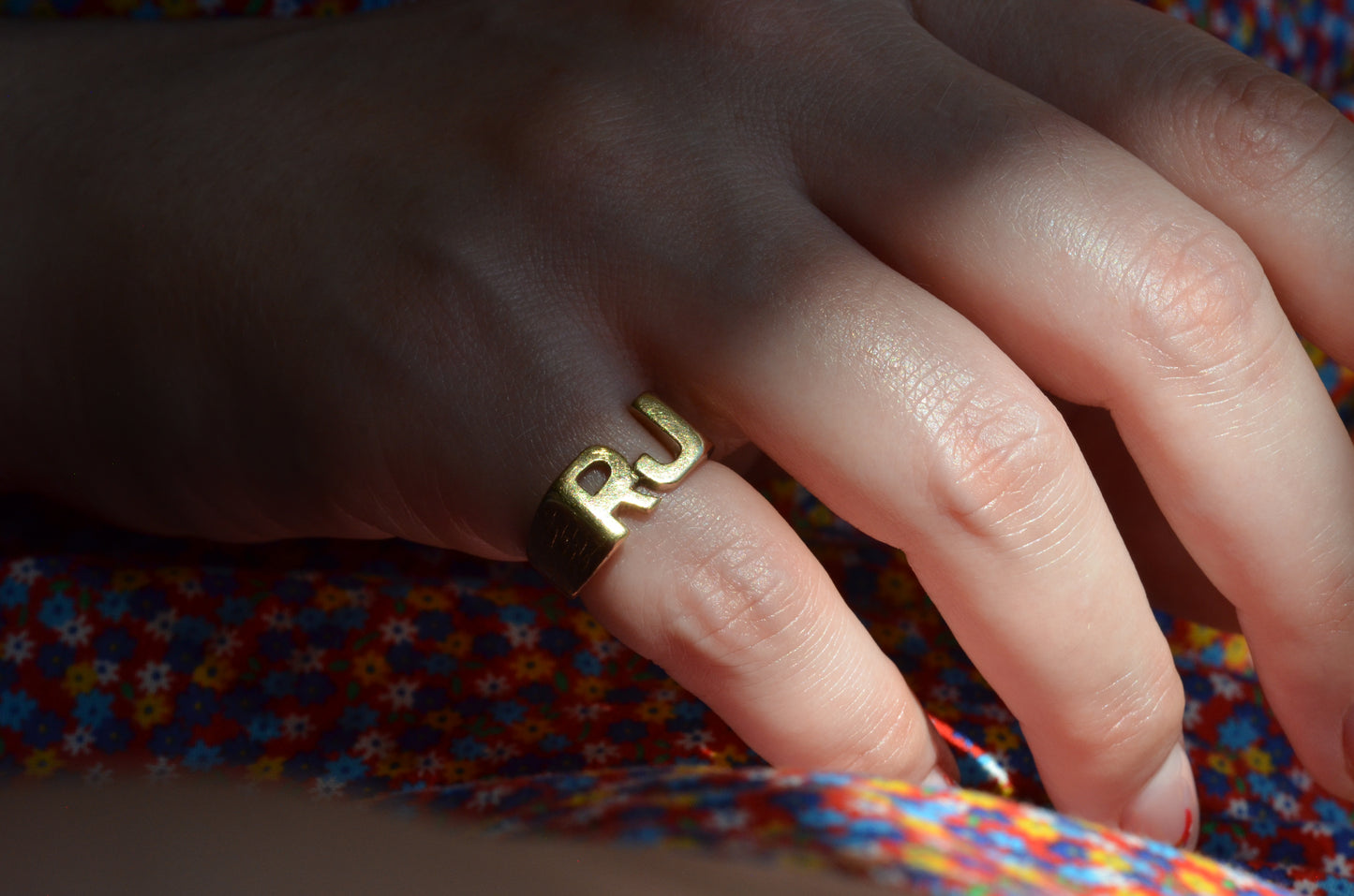 Heavy Letter Ring RJ