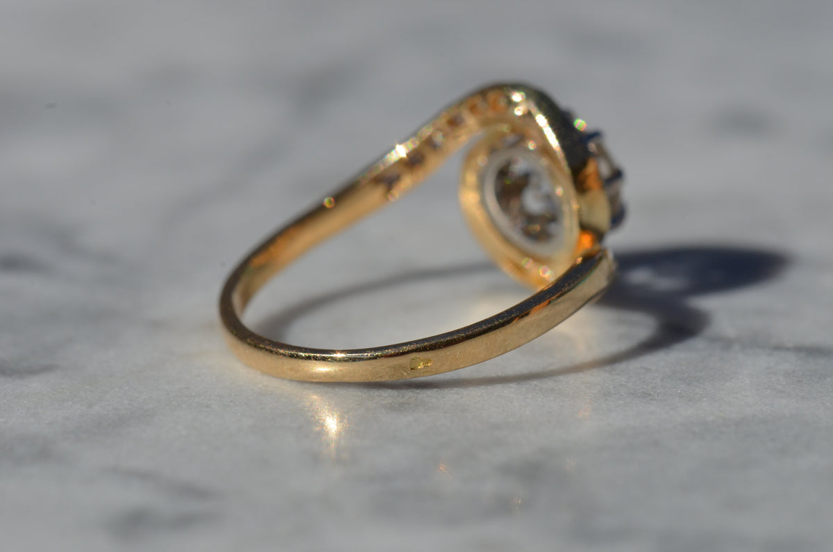Dynamic Antique French Tourbillon Ring