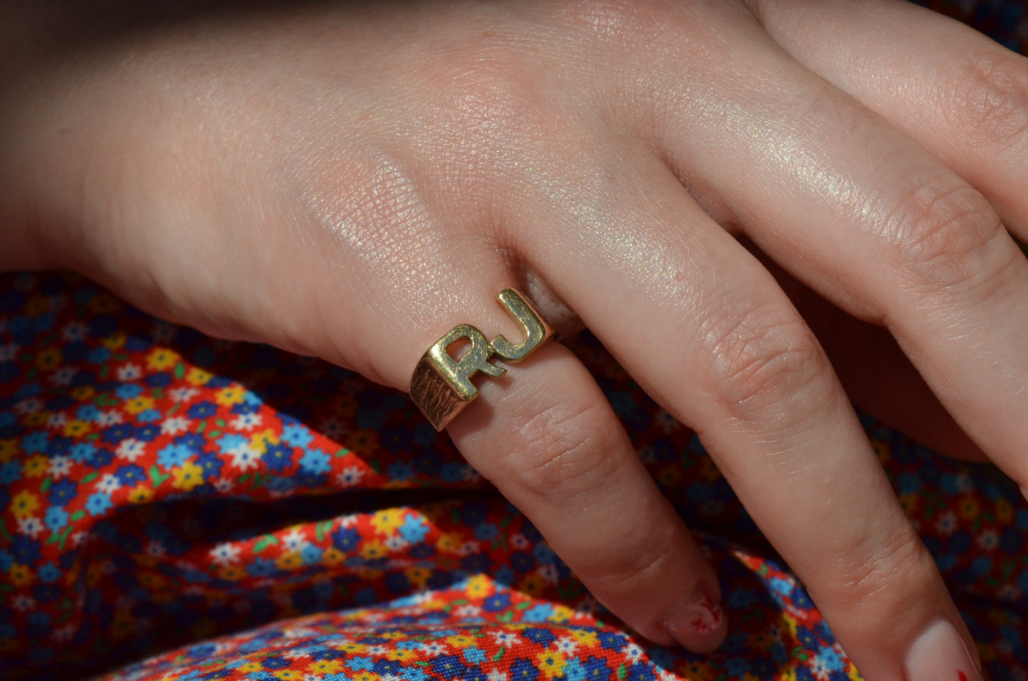 Heavy Letter Ring RJ