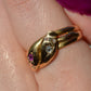 Romantic Victorian Twin Snakes Ring