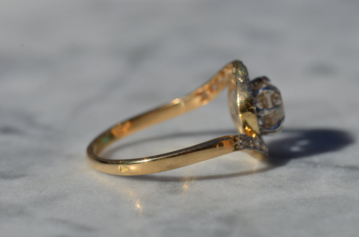 Dynamic Antique French Tourbillon Ring
