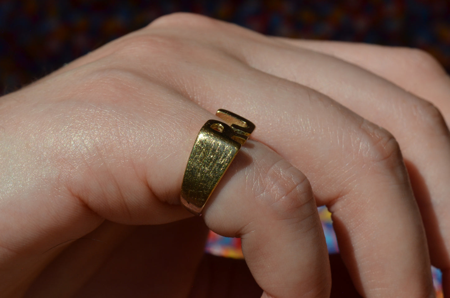 Heavy Letter Ring RJ