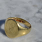 Heavy Midcentury Signet Ring MFM