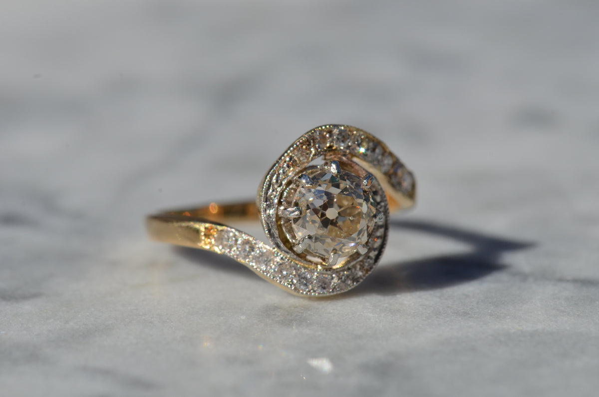 Dynamic Antique French Tourbillon Ring