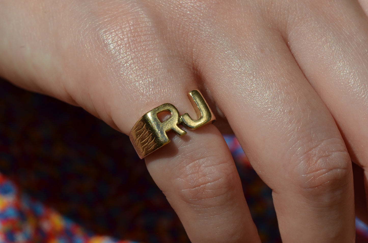 Heavy Letter Ring RJ