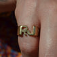 Heavy Letter Ring RJ