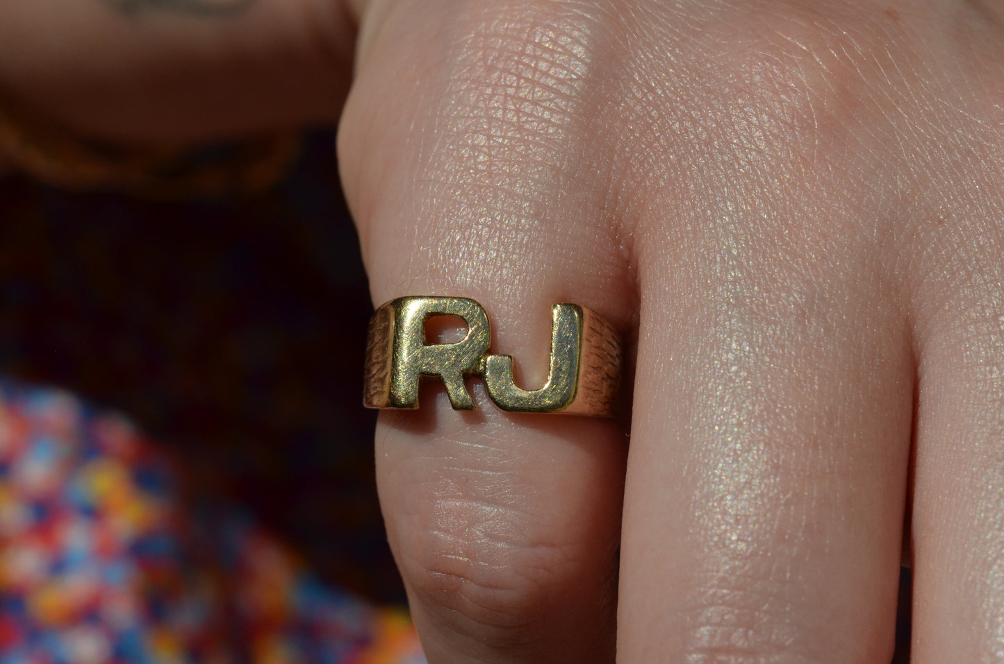 Heavy Letter Ring RJ