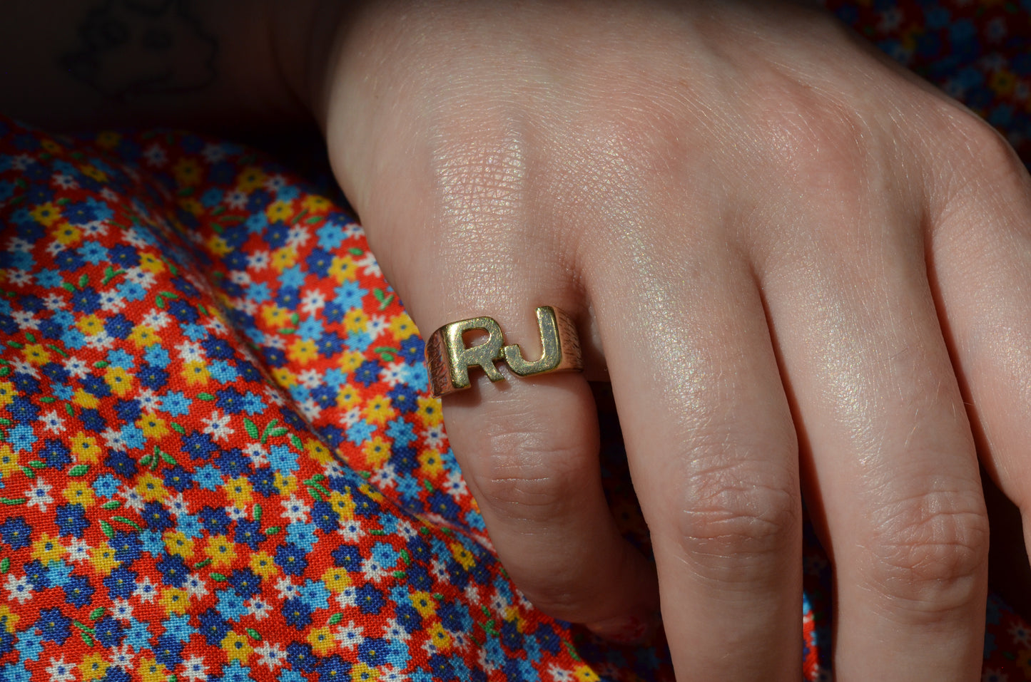 Heavy Letter Ring RJ
