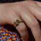 Heavy Letter Ring RJ