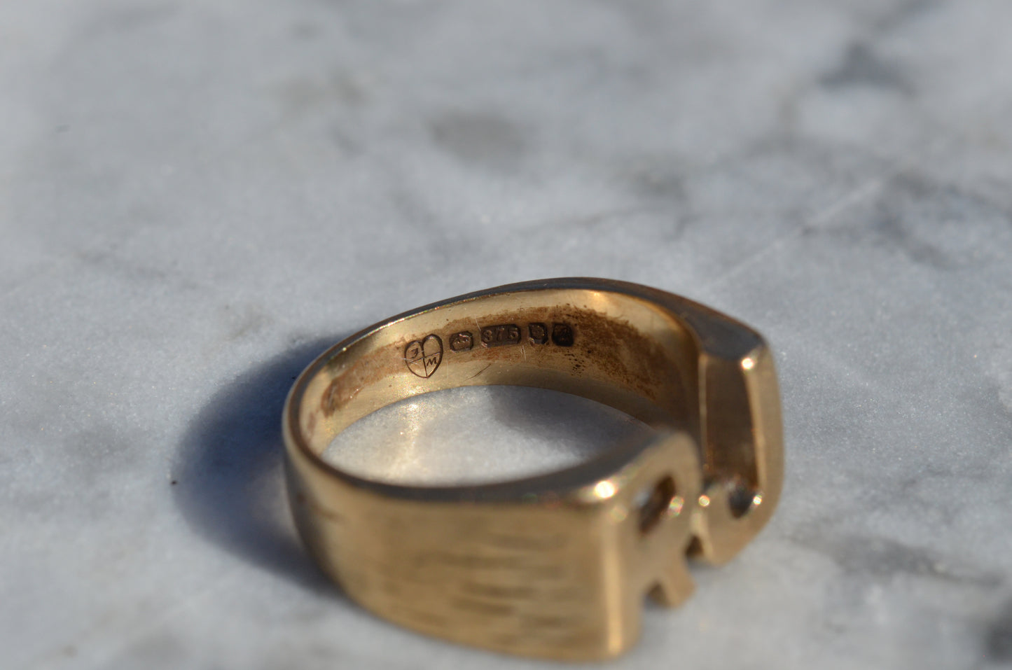 Heavy Letter Ring RJ