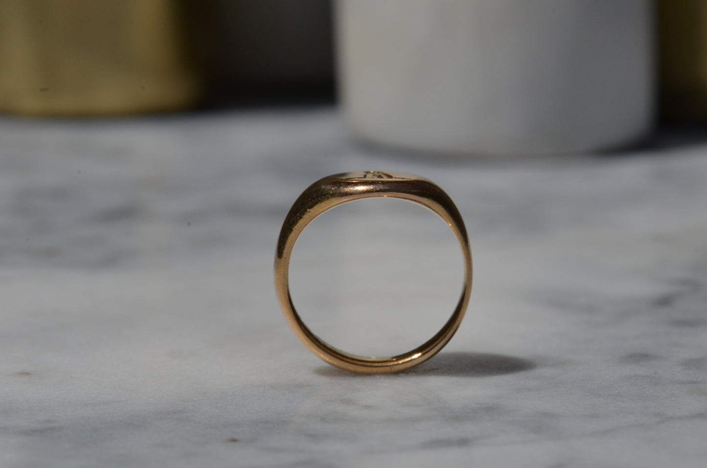 Powerful Fist Crest Signet Ring