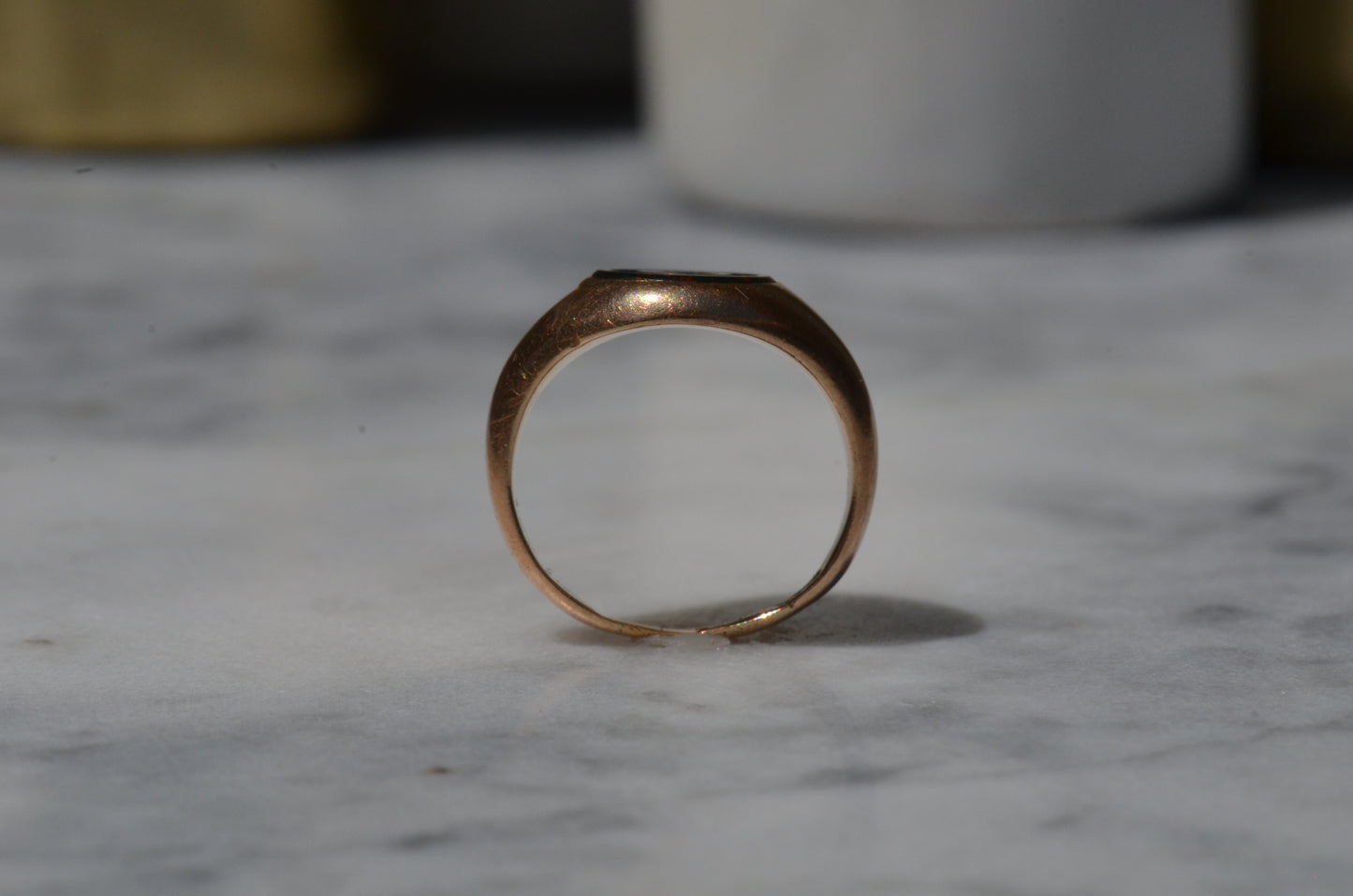 Crisp Bloodstone "Faithfully" Signet