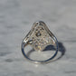 Dazzling Late Deco Dinner Ring
