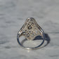 Dazzling Late Deco Dinner Ring