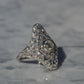 Dazzling Late Deco Dinner Ring
