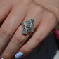 Dazzling Late Deco Dinner Ring