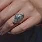 Dazzling Late Deco Dinner Ring