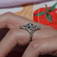 Dazzling Late Deco Dinner Ring