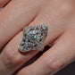Dazzling Late Deco Dinner Ring