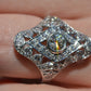 Dazzling Late Deco Dinner Ring