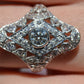 Dazzling Late Deco Dinner Ring